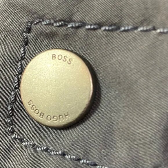 Hugo Boss Cael Gray Windbreaker Bomber Varsity Zip-up Jacket Coat - Picture 5 of 8